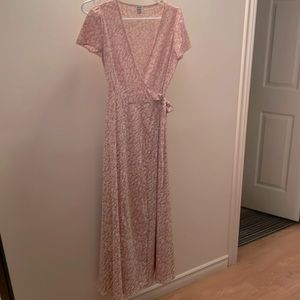 SHEIN maxi wrap around dress
